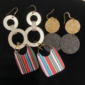 Leather Earrings Set